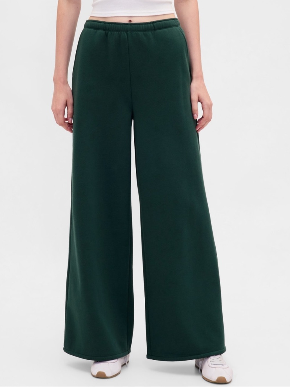 GAP VintageSoft Baggy Wide-leg Sweatpants - Hunter green (color soldout online)